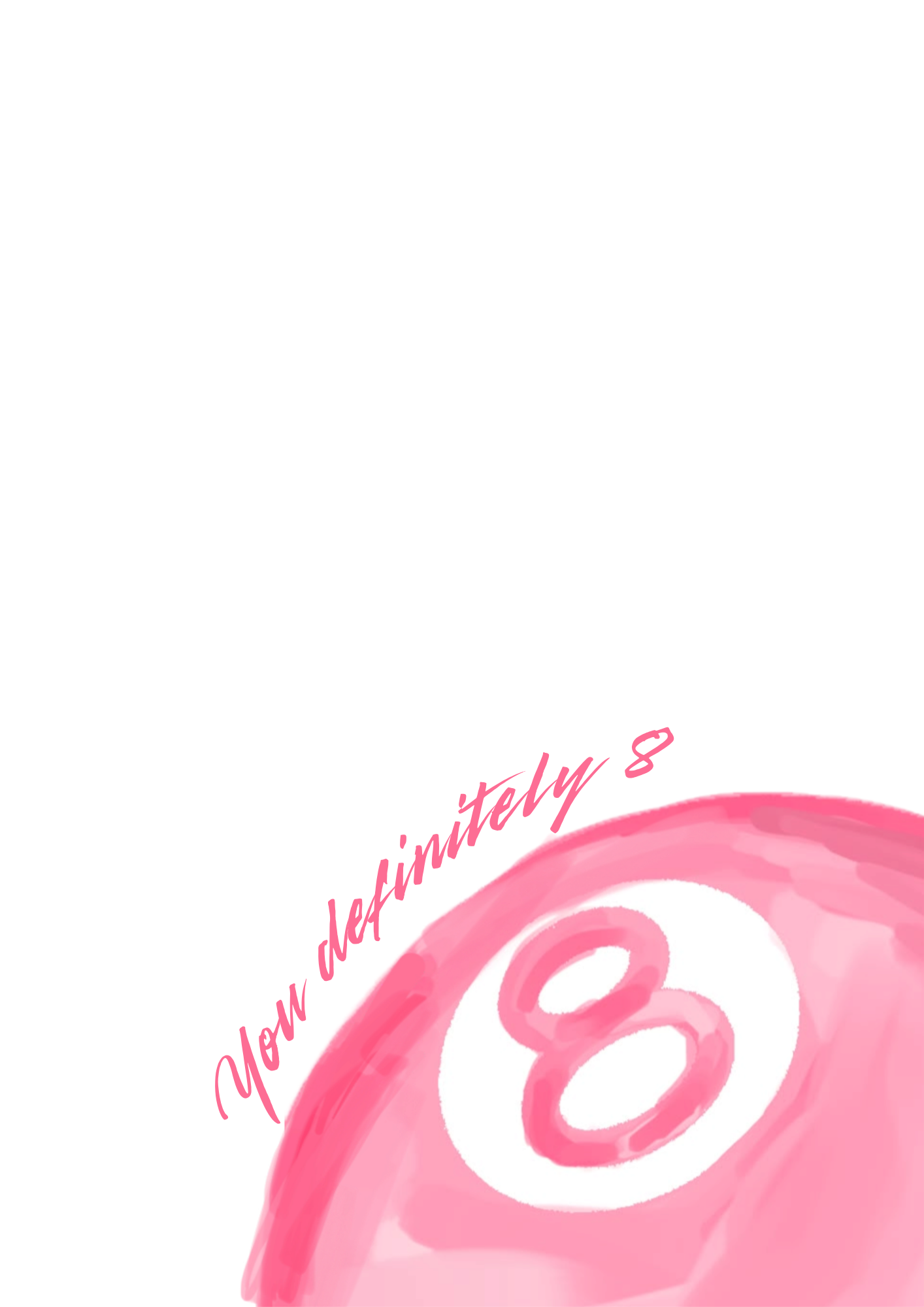 Pink 8Ball Poster