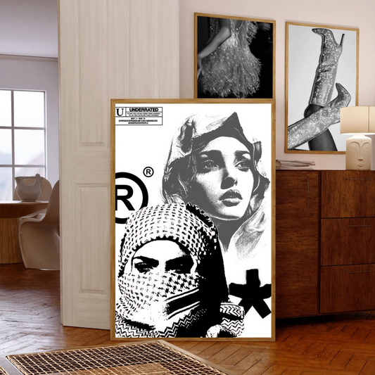 Masked Woman Wall Art A2(42x59.7cm)