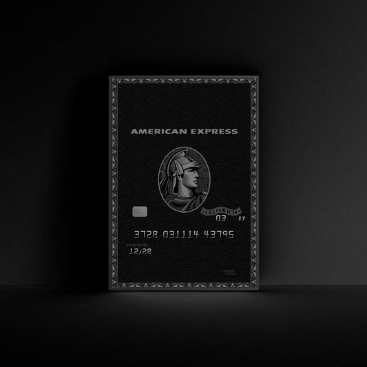 AMEX Black Card Manifesto Wall Art