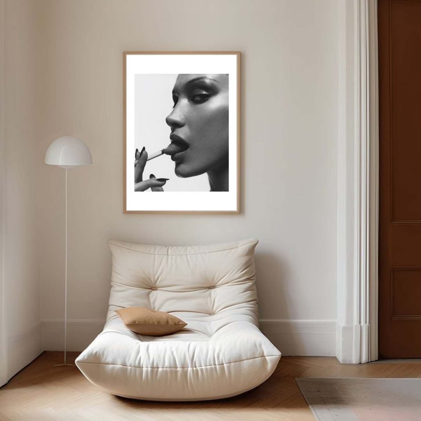 Bella Hadid Smoking Wall Art