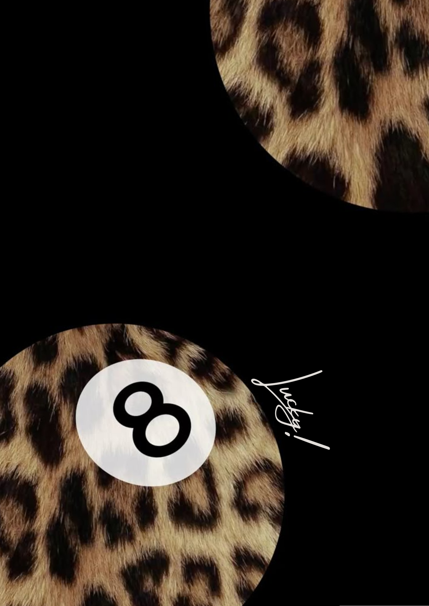 Leopard 8Ball Poster